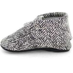 Freshly Picked Moccasins, Size 1 - Herringbone