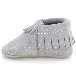 Freshly Picked Moccasins, Size 3 - Gray Confetti