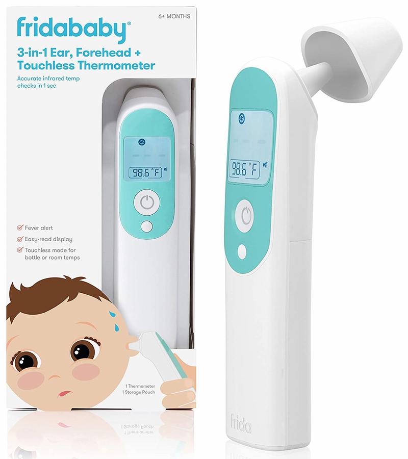 FridaBaby 3in1 Ear, Forehead + Touchless Infrared Thermometer