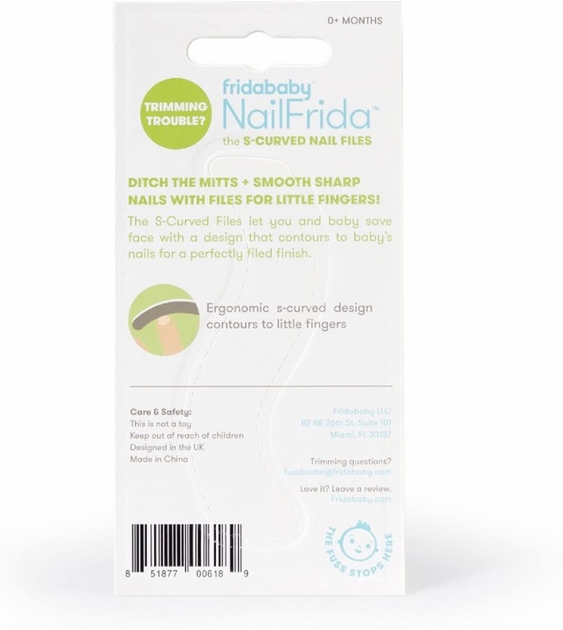 FridaBaby NailFrida SCurved Nail Files 5 Pack
