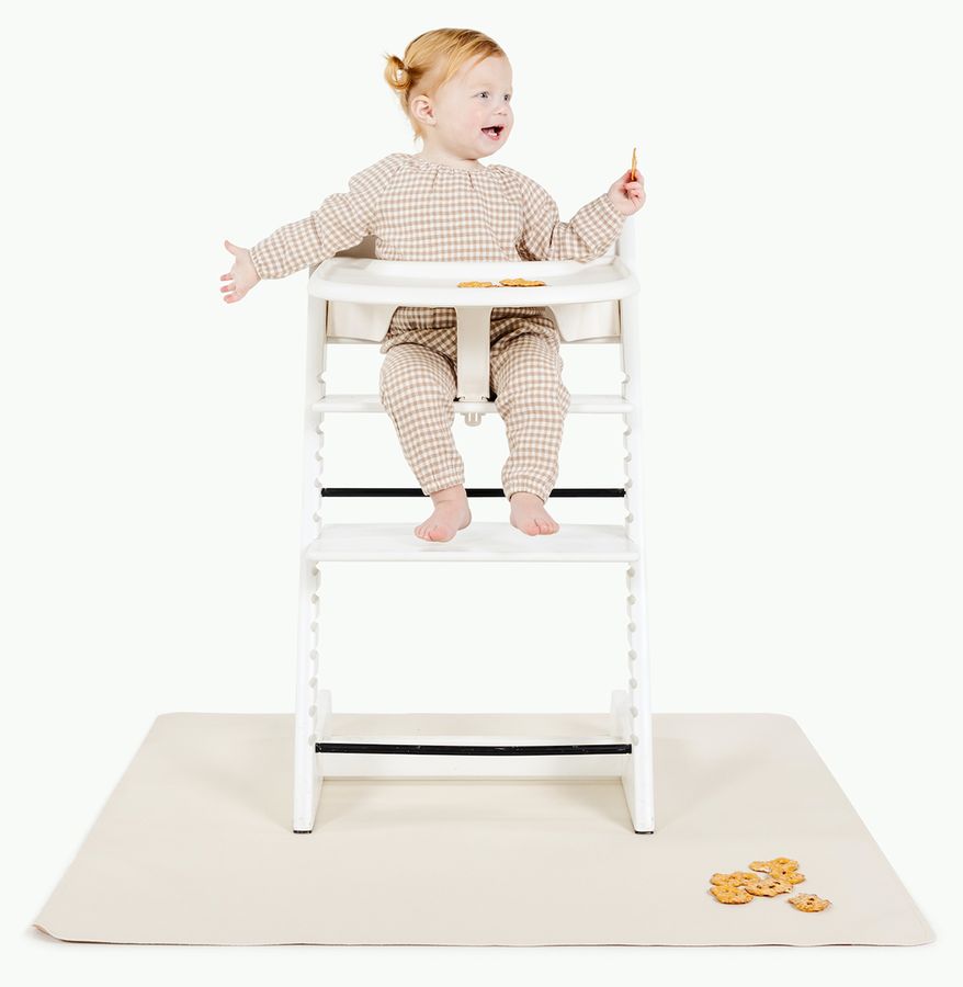 Gathre High Chair Mat, Mini Ivory