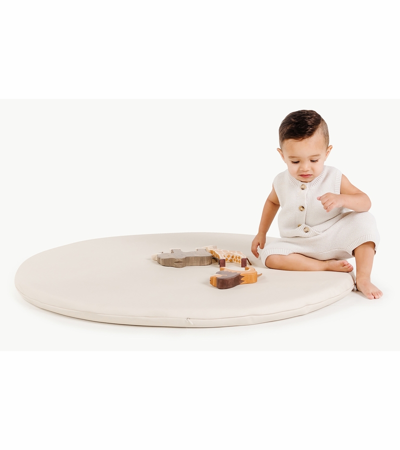 Gathre Padded Play Mat, Mini Ivory Circle
