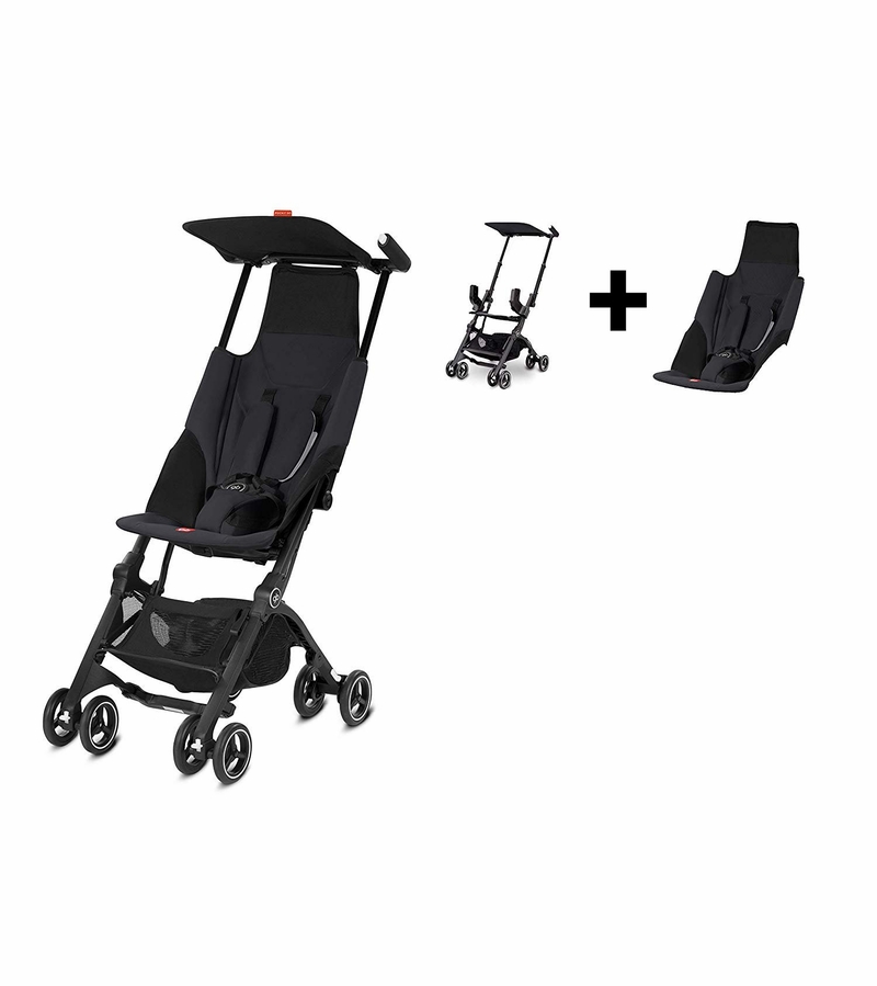 GB Pockit GO Ultra Compact Lightweight Stroller Satin Black