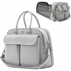 Gladly Family Pod Diaper Bag Changing Station + Travel Cot - Whisper Gray