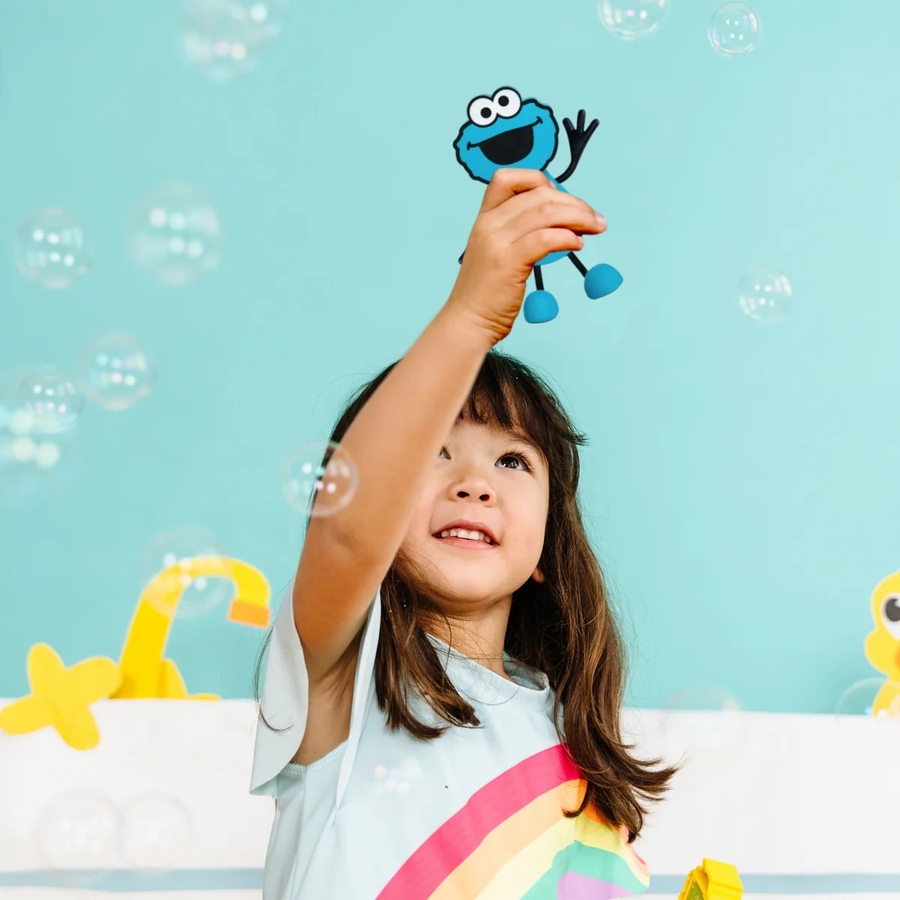 Glo Pals Light Up Sensory Bath Toy Cookie Monster