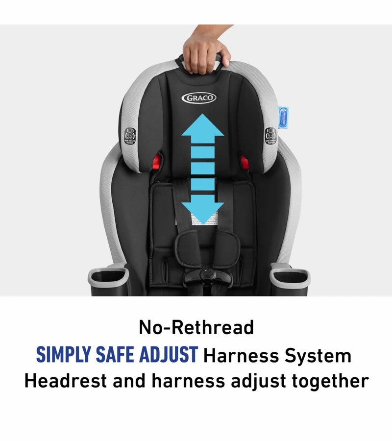 Graco Extend2Fit 3in1 Convertible Car Seat Hamilton