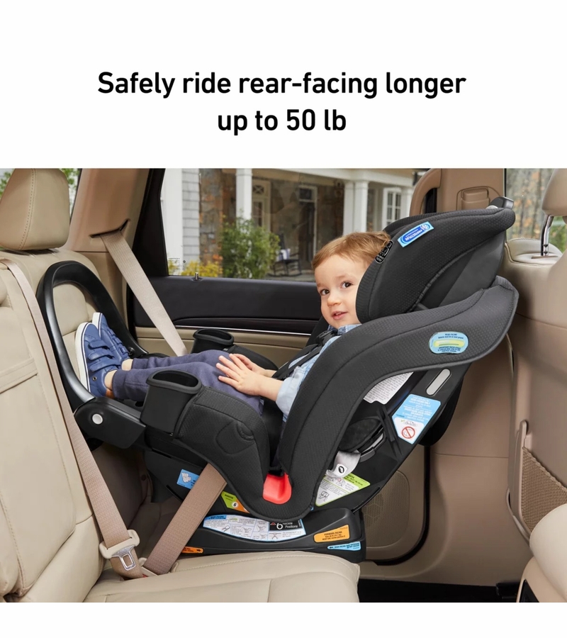 Graco Extend2Fit 3in1 Convertible Car Seat with AntiRebound Bar Zane