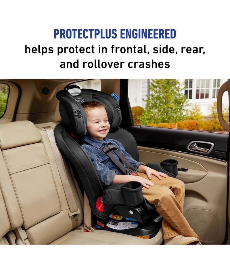 Graco Extend2Fit 3in1 Convertible Car Seat with AntiRebound Bar Zane