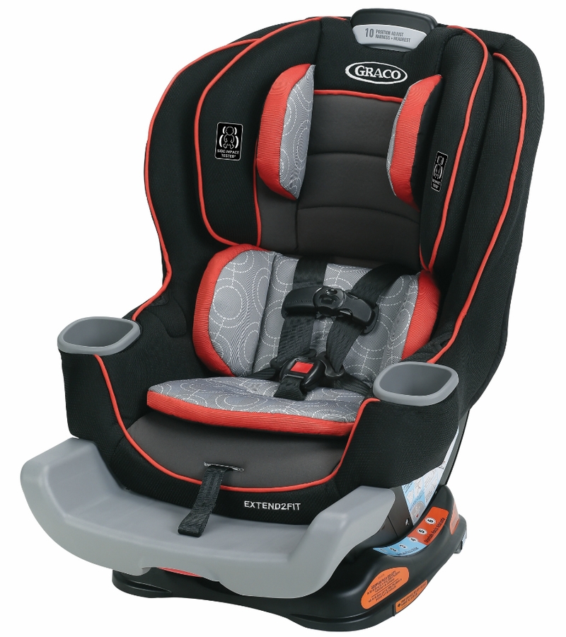 Graco Extend2Fit Convertible Car Seat Solar