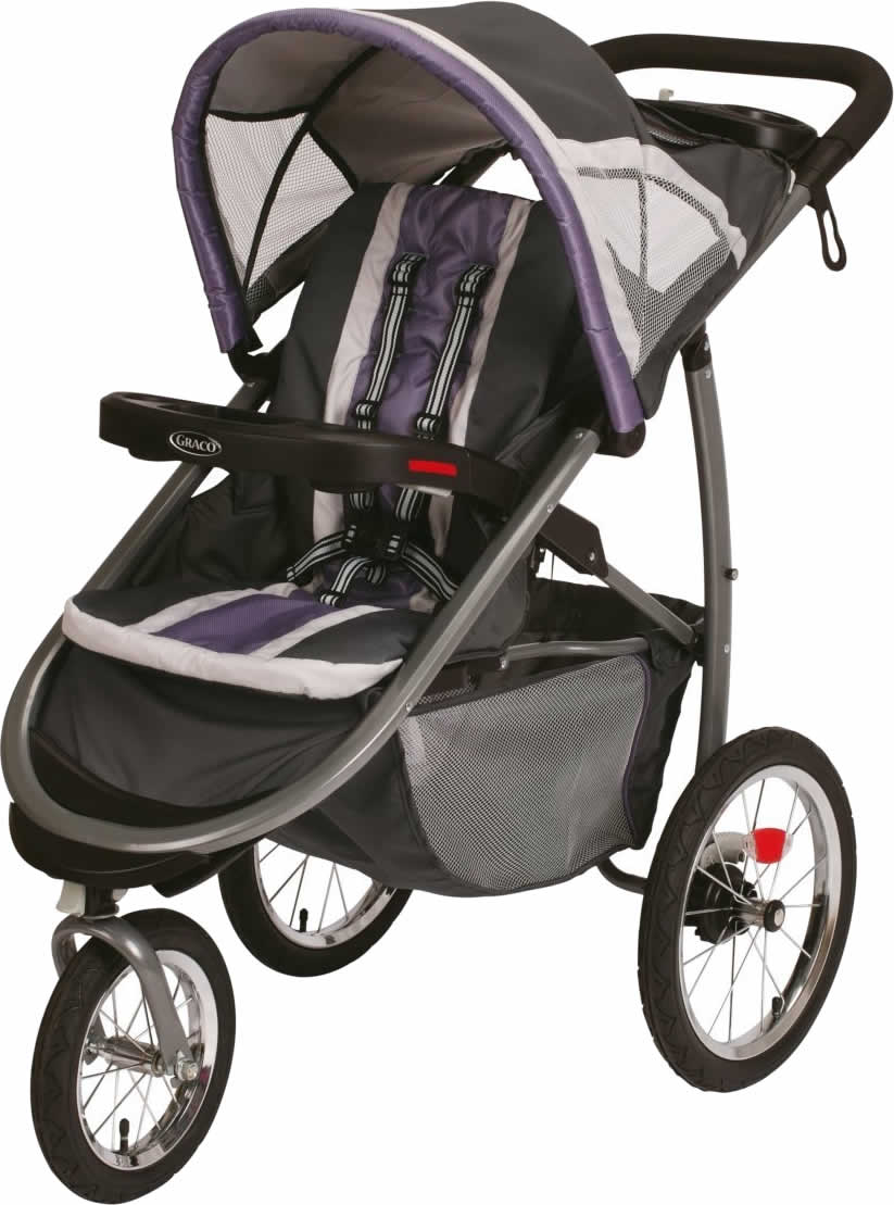 Graco FastAction Fold Click Connect Jogging Stroller Grapeade