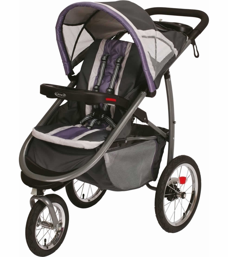 Graco FastAction Fold Click Connect Jogging Stroller Grapeade