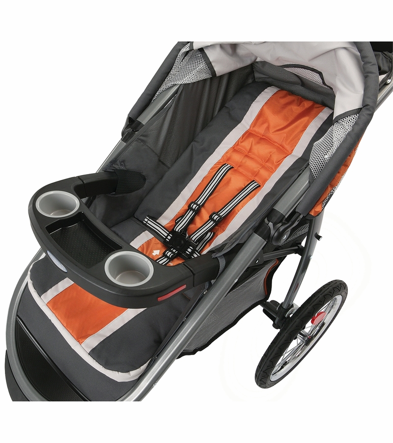 Graco FastAction Fold Click Connect Jogging Stroller Tangerine