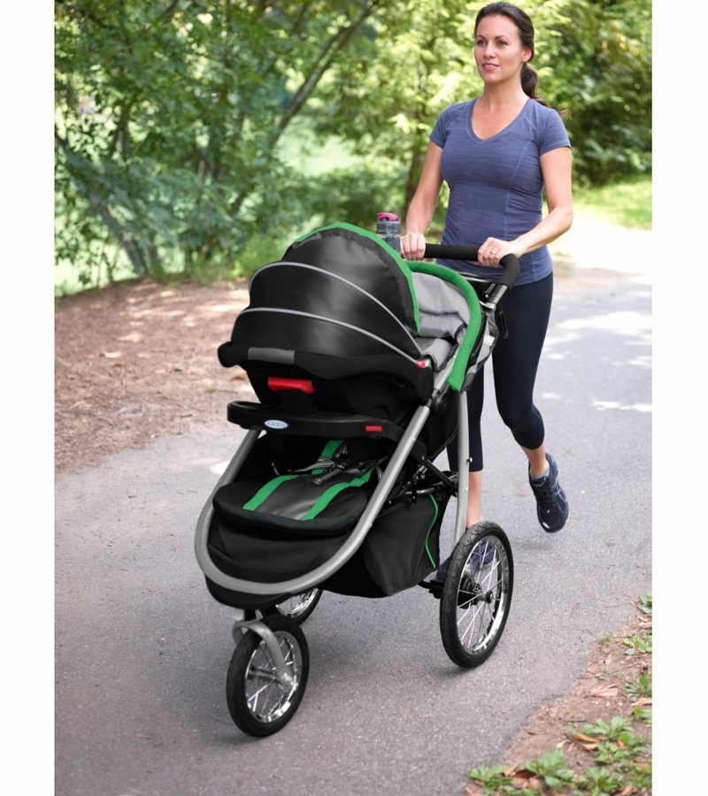Graco FastAction Fold Jogger Click Connect Travel System Fern