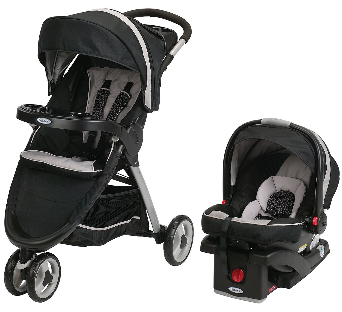 Graco FastAction Fold Sport Click Connect Travel System Pierce