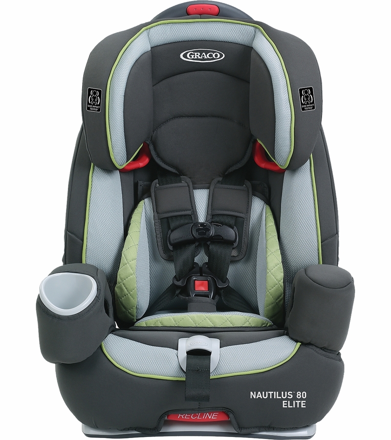 Graco Nautilus 80 Elite 3in1 Harness Booster Car Seat Go Green
