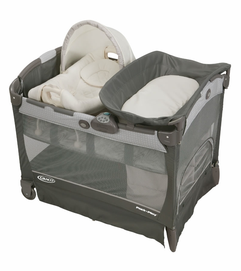 Graco Pack 'n Play Playard with Cuddle Cove Removable Seat Glacier
