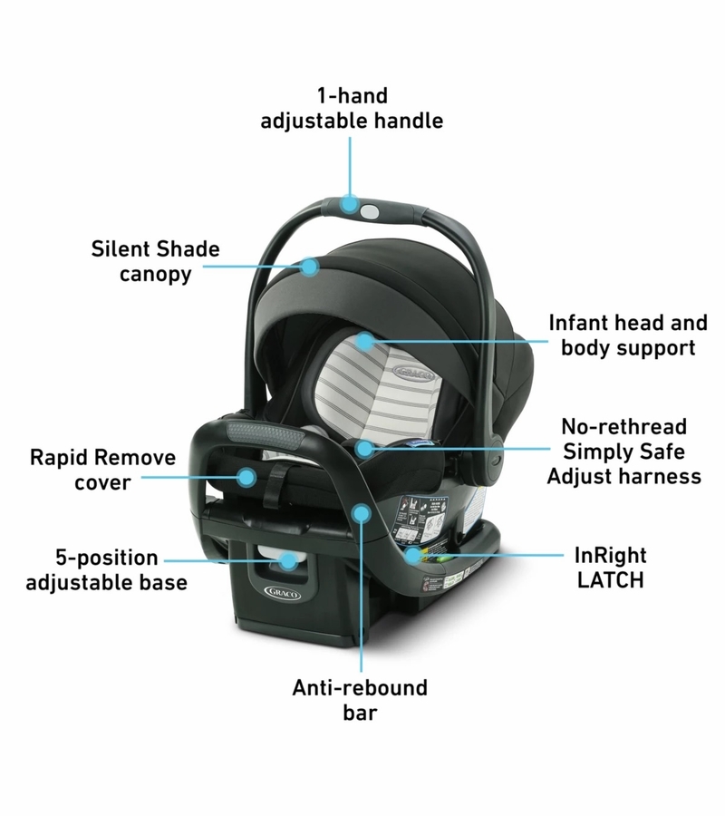 Graco SnugRide SnugFit 35 DLX Infant Car Seat Hamilton