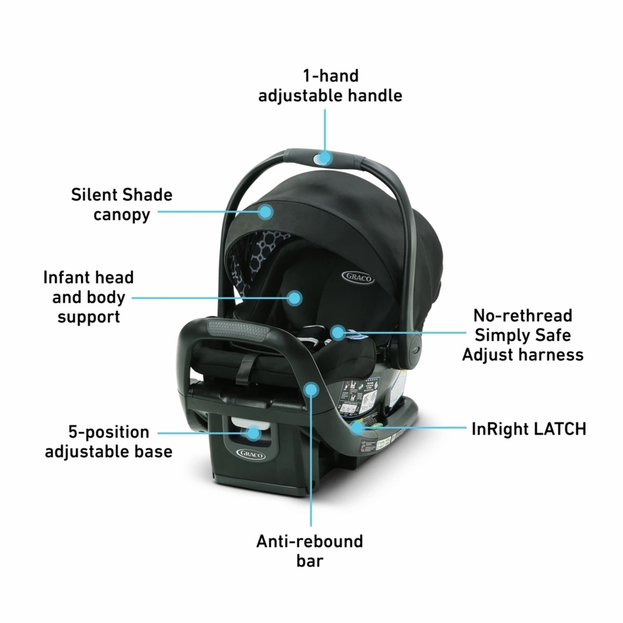 Graco SnugRide SnugFit 35 LX Infant Car Seat Finn
