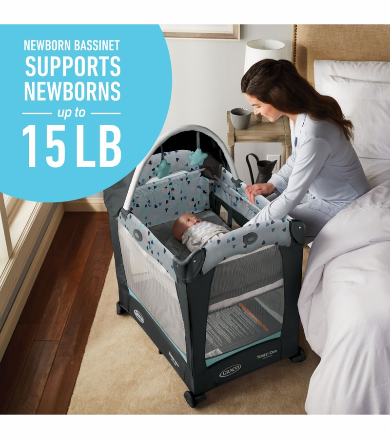 Graco Travel Lite Crib with Stages Lauren