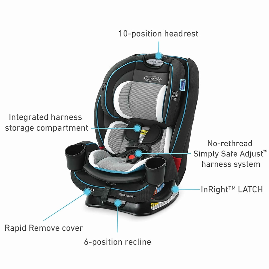 Graco TrioGrow SnugLock LX 3in1 Car Seat Thatcher