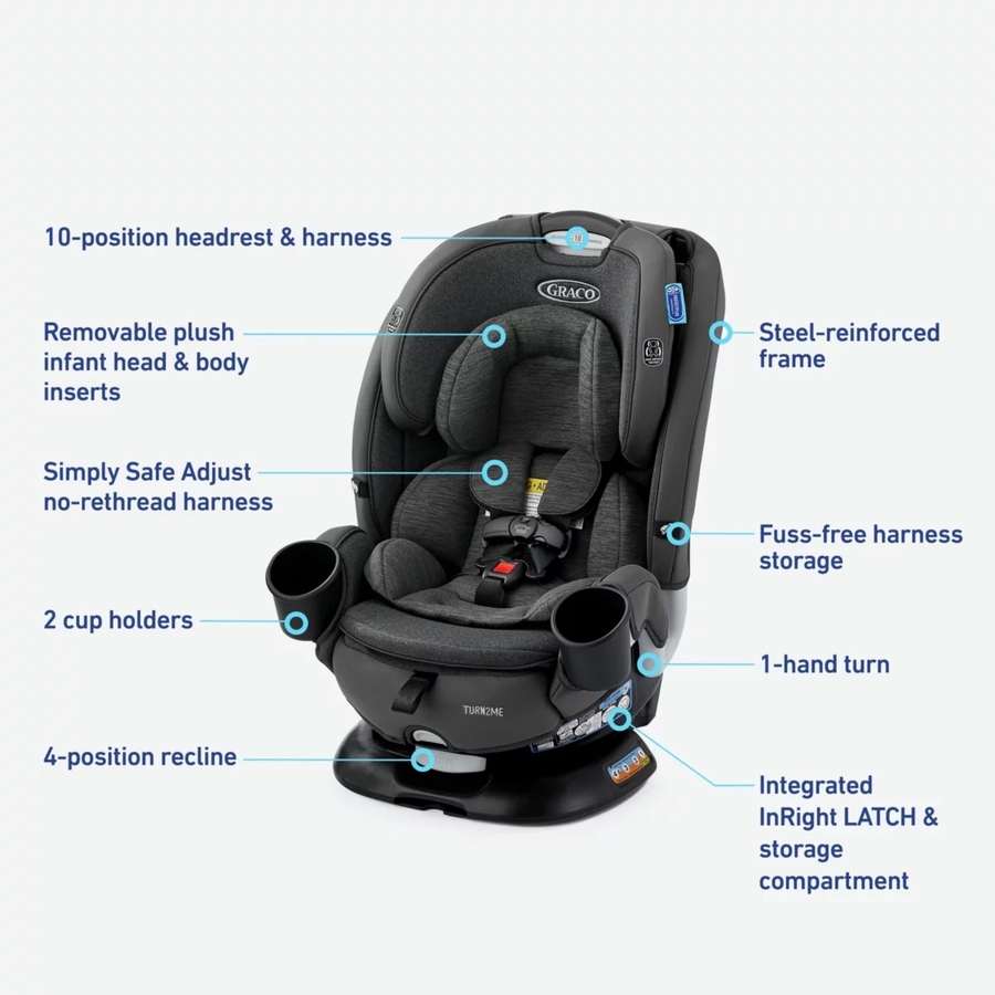 Graco Turn2Me 3in1 Rotating Convertible Car Seat Manchester
