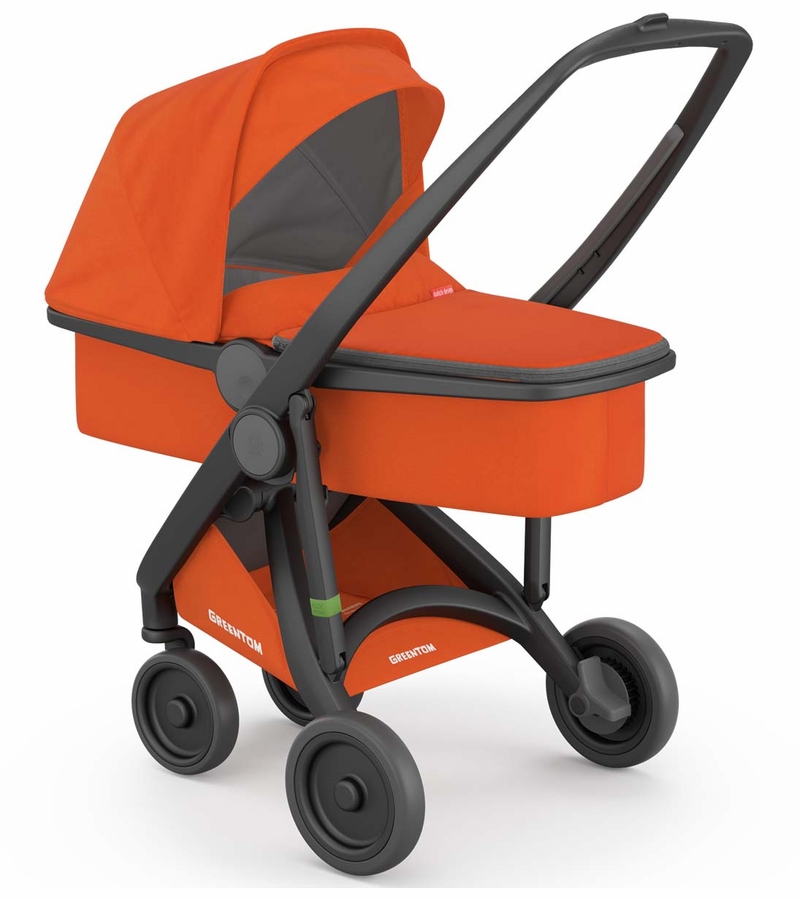 Greentom Carrycot Stroller Black/Orange
