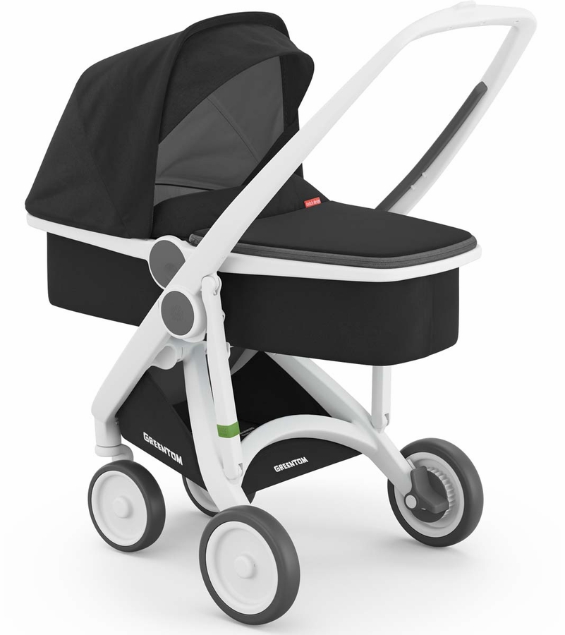 Greentom Carrycot Stroller White/Black