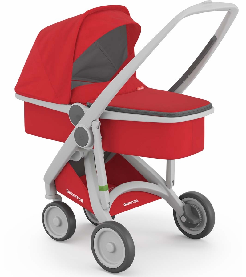 Greentom Carrycot Stroller Grey/Red