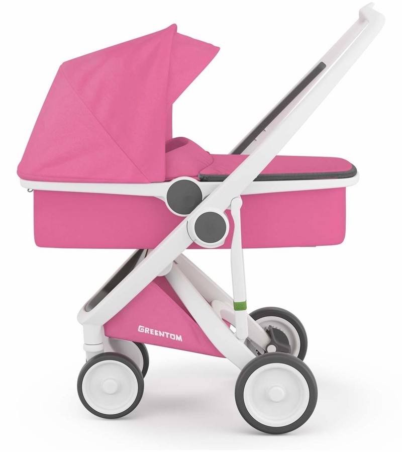Greentom Carrycot Stroller White/Pink