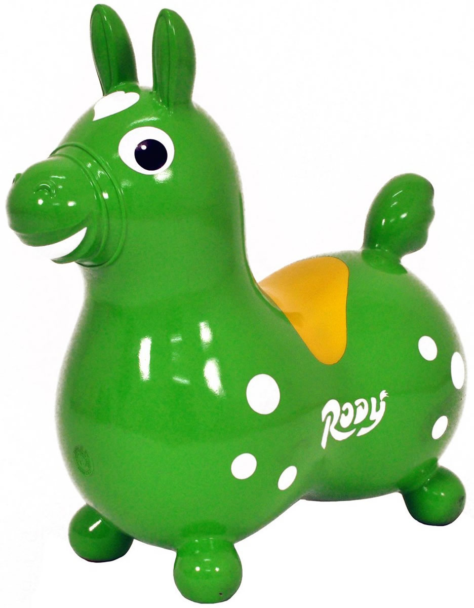 Gymnic Rody Inflatable Hopping RideOn Horse Kiwi Green