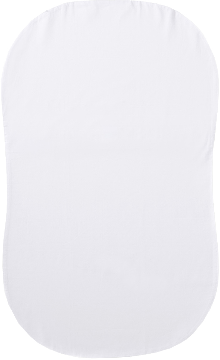 HALO Bassinest Fitted Sheet, Organic White