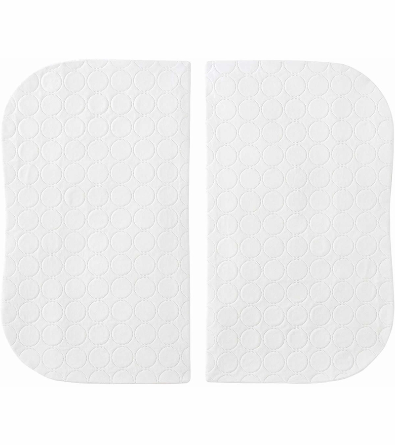 Halo Bassinest Twin Waterproof Mattress Pad, 2PK White