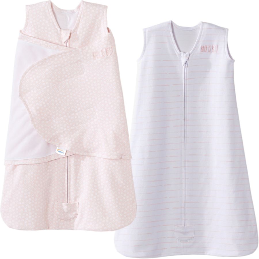 Halo SleepSack 2Piece Gift Set Blush Circles/Stripes (Small)