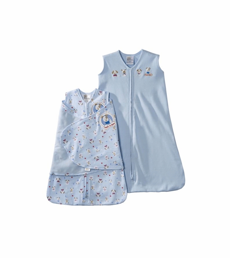 Halo SleepSack 2PC Cotton Gift Set, Silly Pups Print, Small