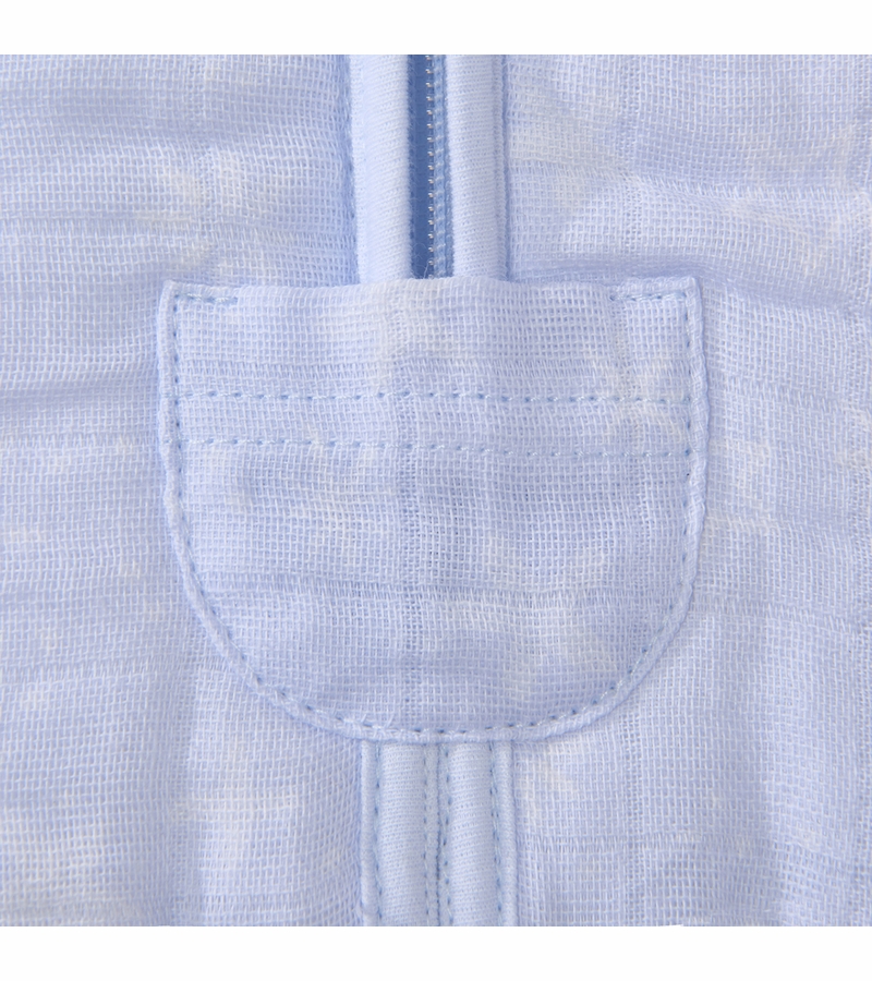 Halo SleepSack Quilted Muslin Swaddle Constellation Blue (Small)