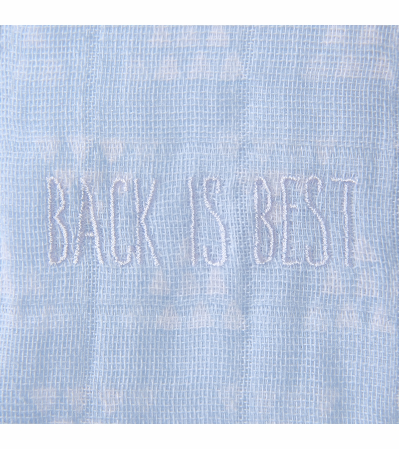 Halo SleepSack Quilted Muslin Wearable Blanket Pyramid Blue (Small)