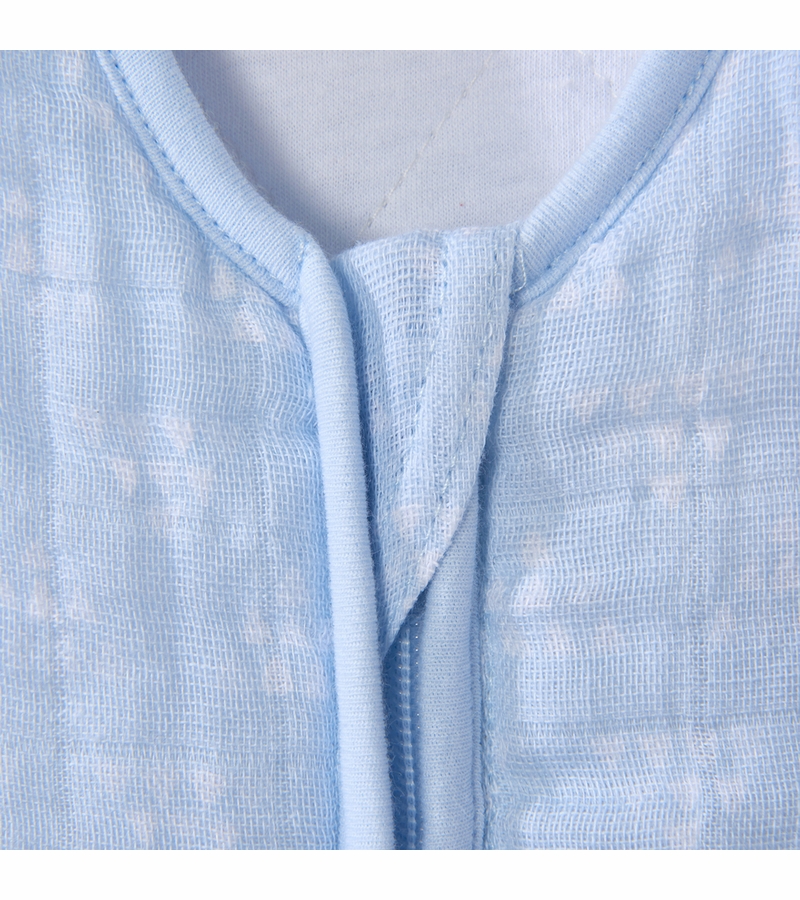 Halo SleepSack Quilted Muslin Wearable Blanket Pyramid Blue (Small)