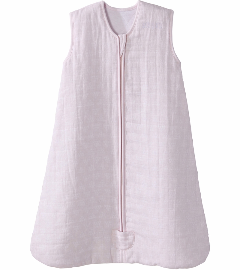 Halo SleepSack Quilted Muslin Wearable Blanket Pyramid Pink (Medium)