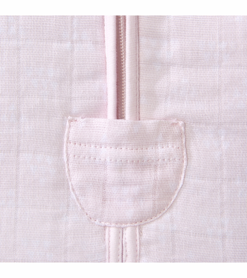 Halo SleepSack Quilted Muslin Wearable Blanket Pyramid Pink (Medium)