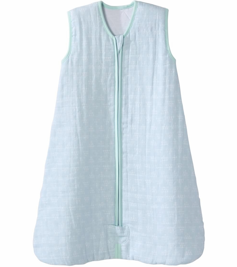 Halo SleepSack Quilted Muslin Wearable Blanket Pyramid Slate (Medium)