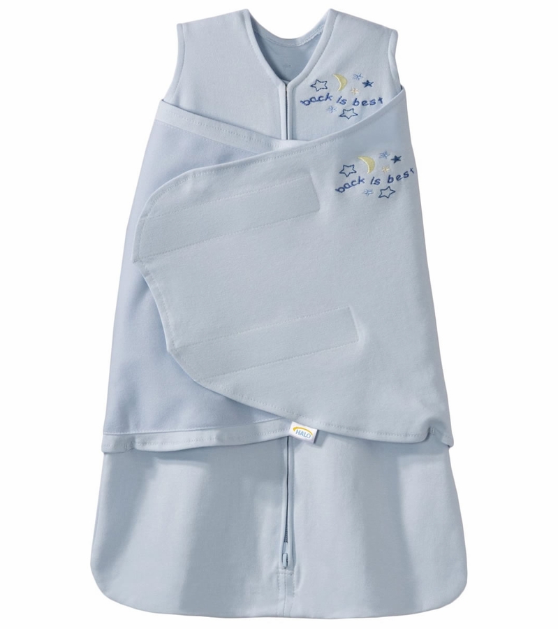 HALO SleepSack Swaddle, Baby Blue, Newborn