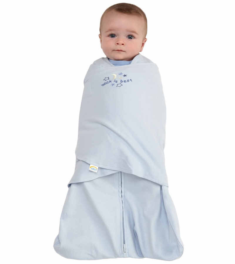 HALO SleepSack Swaddle, Baby Blue, Newborn