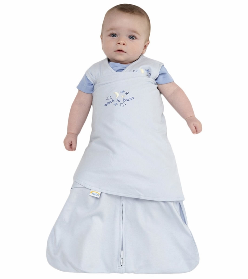 HALO SleepSack Swaddle, Baby Blue, Newborn