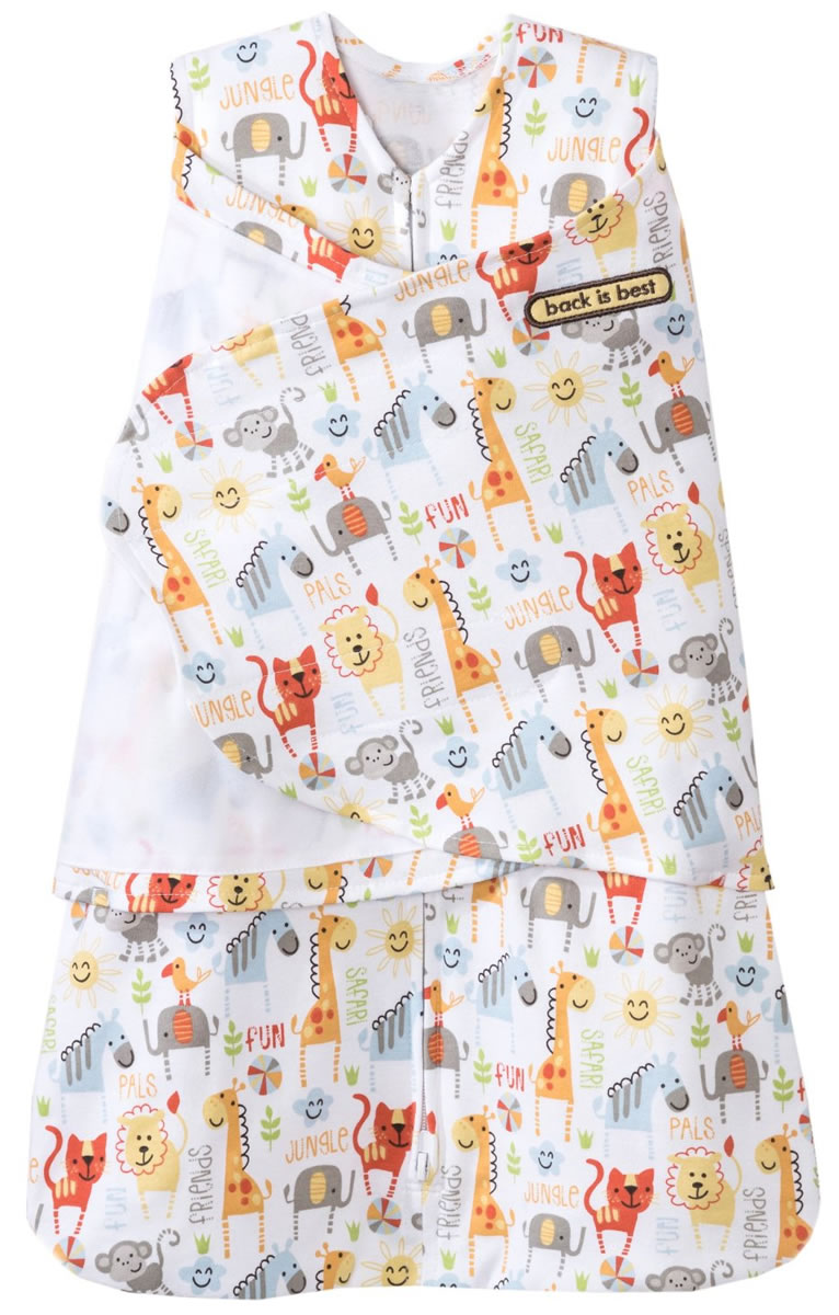 HALO SleepSack Swaddle, Jungle Pals Fun, Newborn