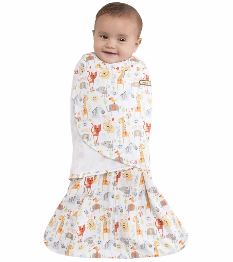 HALO SleepSack Swaddle, Jungle Pals Fun, Newborn