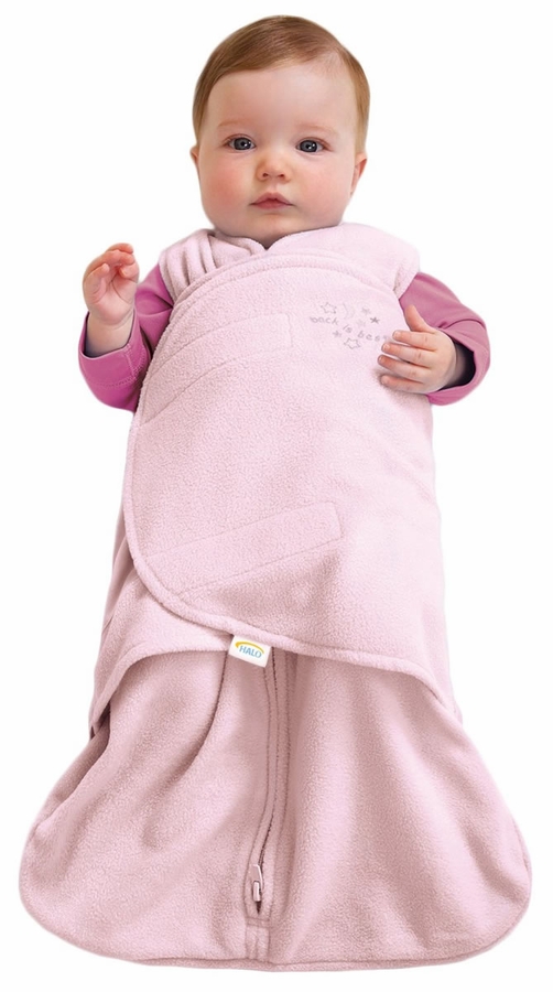 HALO SleepSack Swaddle, MicroFleece, Soft Pink, Newborn