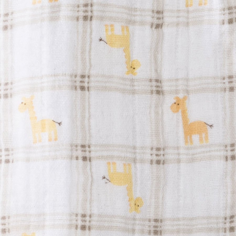 HALO SleepSack Swaddle, Muslin, Giraffe Plaid, Newborn
