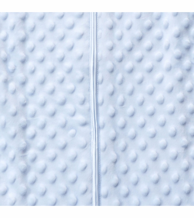 HALO SleepSack Wearable Blanket, Velboa, Blue Plush Dots, Medium