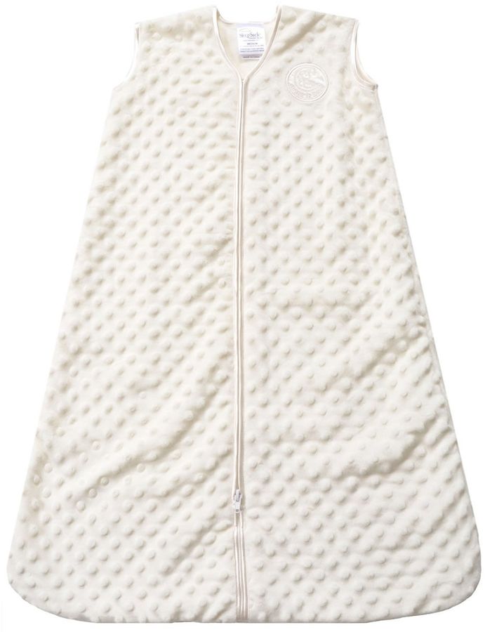 HALO SleepSack Wearable Blanket, Velboa, Cream Plush Dots, Medium