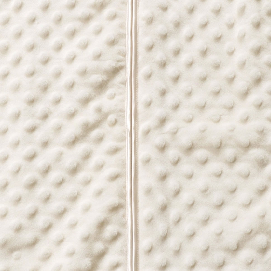 HALO SleepSack Wearable Blanket, Velboa, Cream Plush Dots, Medium